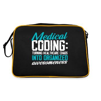 Codeur médical le chaos des soins de santé en - Sac Retro - noir/or - Dos