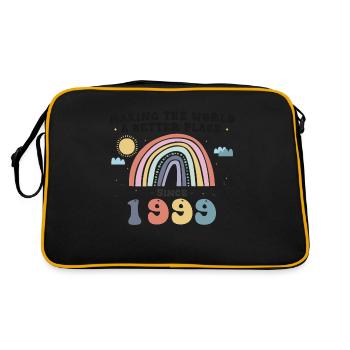 Making The World a Better Place depuis 1999, 24ème - Sac Retro - noir/or - Dos
