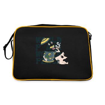 420 World Peace Rolling Police - Sac Retro - noir/or - Dos