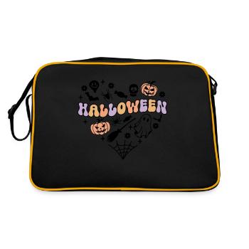 Halloween Heart Doodles / coeurs doodles - Sac Retro - noir/or - Dos