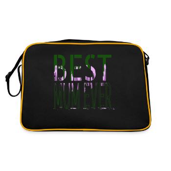 Cadeau de Noël famille humour citation - Sac Retro - noir/or - Dos