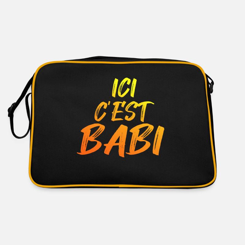 ICI CEST BABI - Sac Retro - noir/or