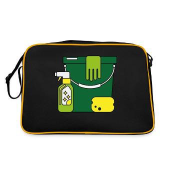 clean - Retro Bag - black/gold - Back