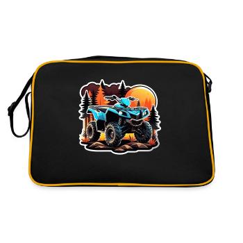 quad et tout terrain - Sac Retro - noir/or - Dos