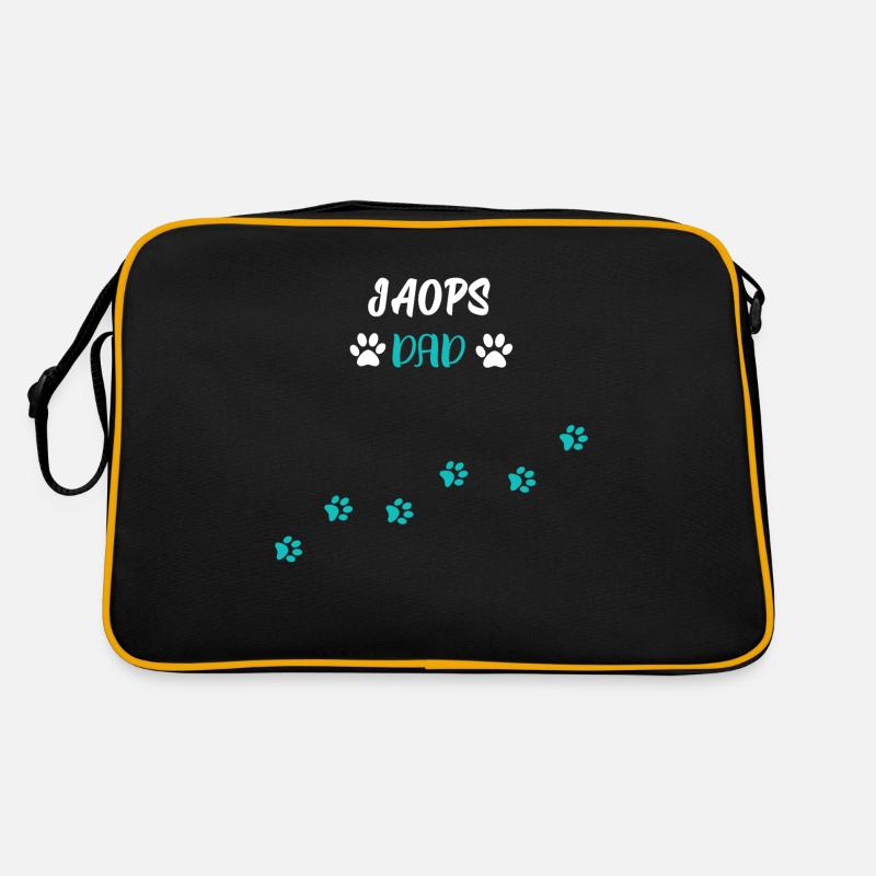 Jaops Dad I Jack Russel Mops Mix Retro Tasche