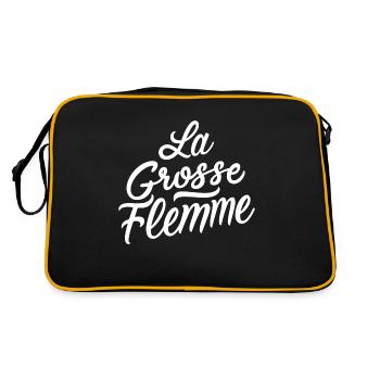 La grosse flemme - Sac Retro - noir/or - Dos