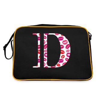 Lettre d bisous - Sac Retro - noir/or - Dos
