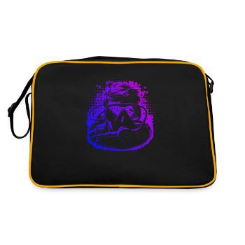 Free Dive Scuba Diving Diver Men - Retro Bag - black/gold - Back