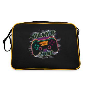 GAMER ZONE - Retro Bag - black/gold - Back