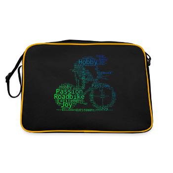 Vélo de route Vélo de route Vélo de route Hommes Vélo de route - Sac Retro - noir/or - Dos