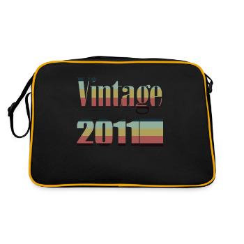 2011 anniversaire 2011 né en 2011 anniversaire - Sac Retro - noir/or - Dos