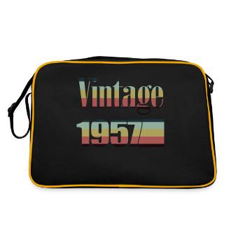 1957 Birthday 1957 Born In 1957 Birthday - Retro Bag - black/gold - Back