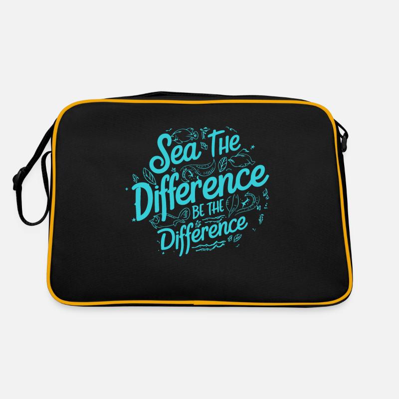 Bathing beach & sea plastic-free against pollution Retro Bag