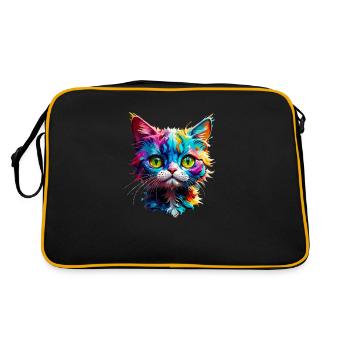 Attention aux chats - Sac Retro - noir/or - Dos