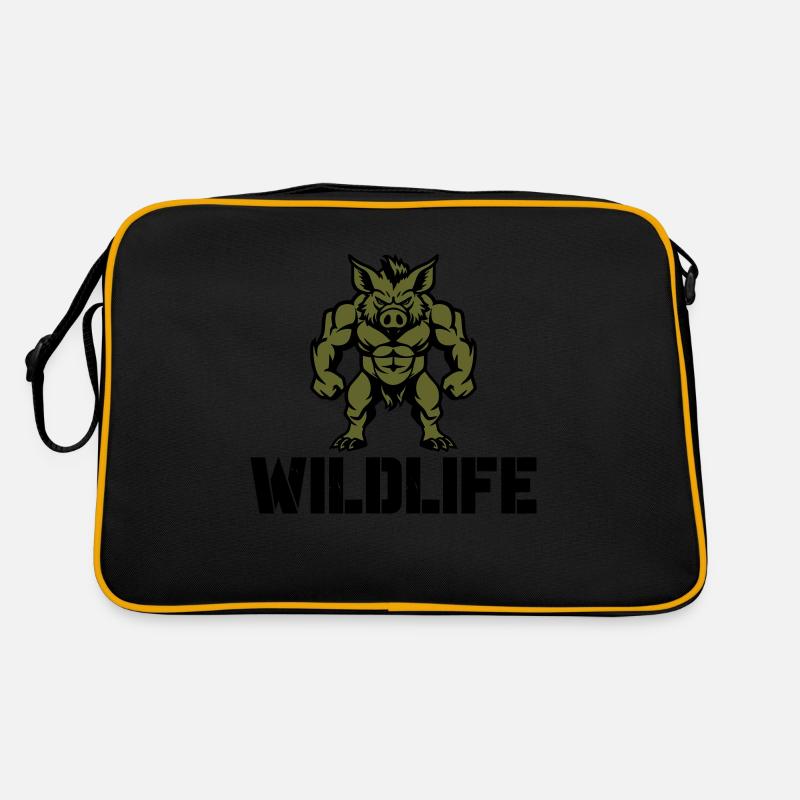 Sanglier Bande dessinée Faune Sac Retro