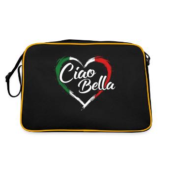 ITALIEN - Sac Retro - noir/or - Dos