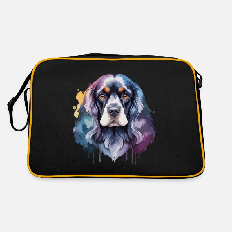 Cocker Spaniel Dog Cool Colorful Cute Retro Bag