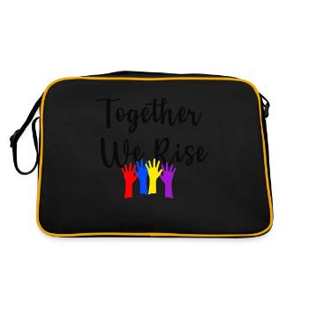 Ensemble, nous nous levons - Sac Retro - noir/or - Dos
