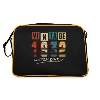 Vintage 1932 : Edition Limitée - 93e anniversaire. - Sac Retro - noir/or - Dos