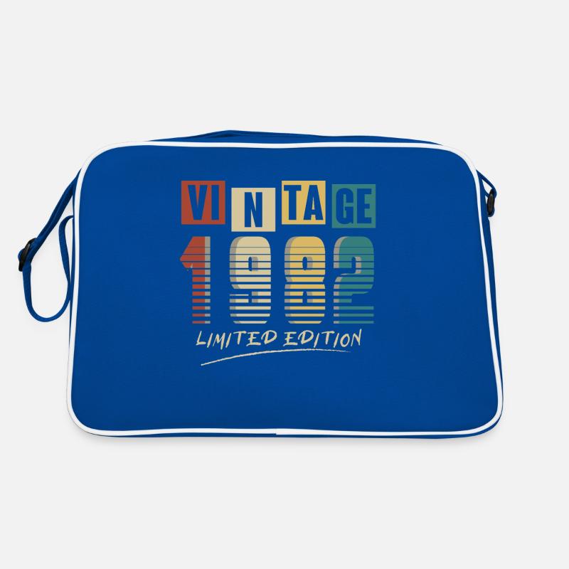 1982 Vintage 1982 né en 1982 anniversaire. Année 2 Sac Retro