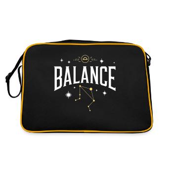 Signe astro balance - Sac Retro - noir/or - Dos