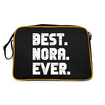 Meilleur cadeau rétro Nora jamais dire anniversaire - Sac Retro - noir/or - Dos