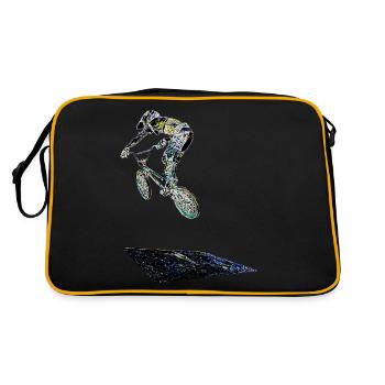 BMX Rennsport - Retro Tasche - Schwarz/Gold - Hinten