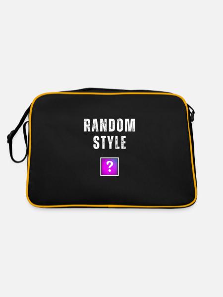 Random style [?] - Retro Bag - black/gold - Back