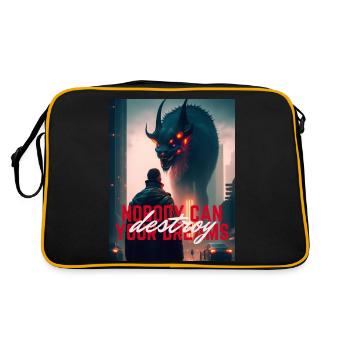 Personne ne peut détruire vos rêves - Sac Retro - noir/or - Dos