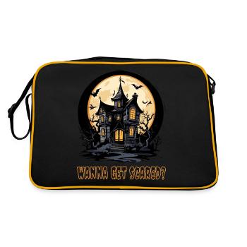 Haunted house - Halloween - Retro Bag - black/gold - Back