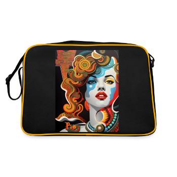 Cover Pop 3 Sterne - Retro Tasche - Schwarz/Gold - Hinten