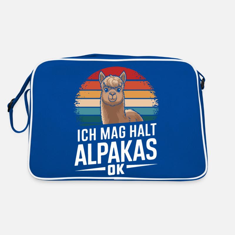 Alpaca llama alpacas animal Retro Bag