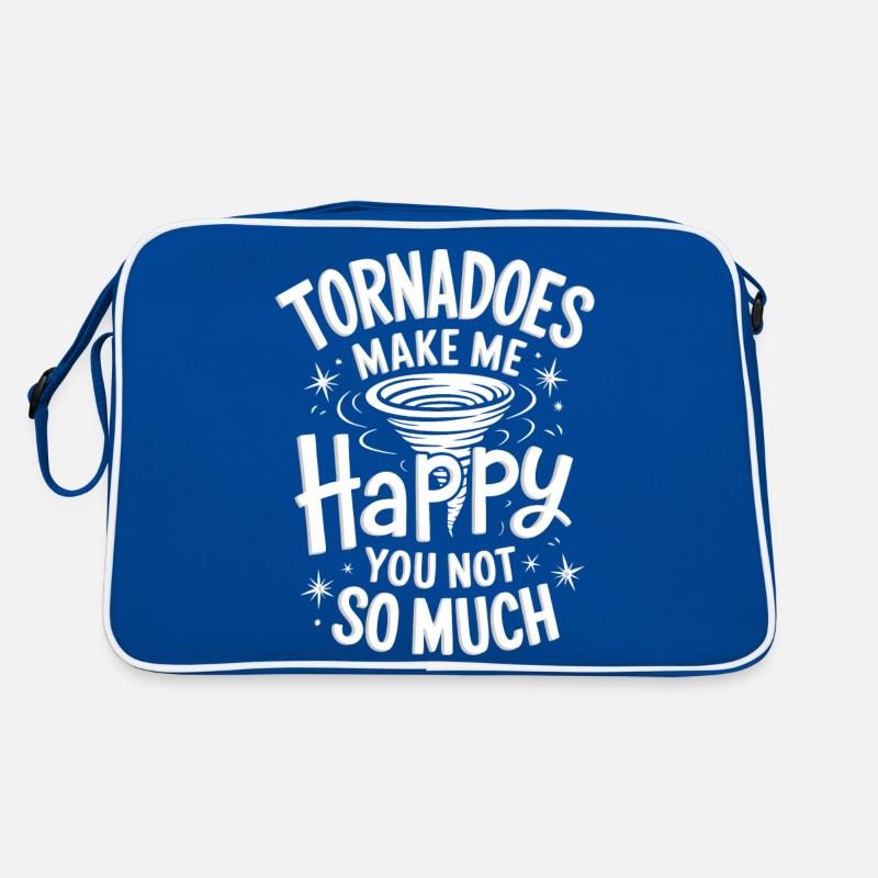 Tempête à la poursuite de la tornade Météorologue de tempête Sac Retro