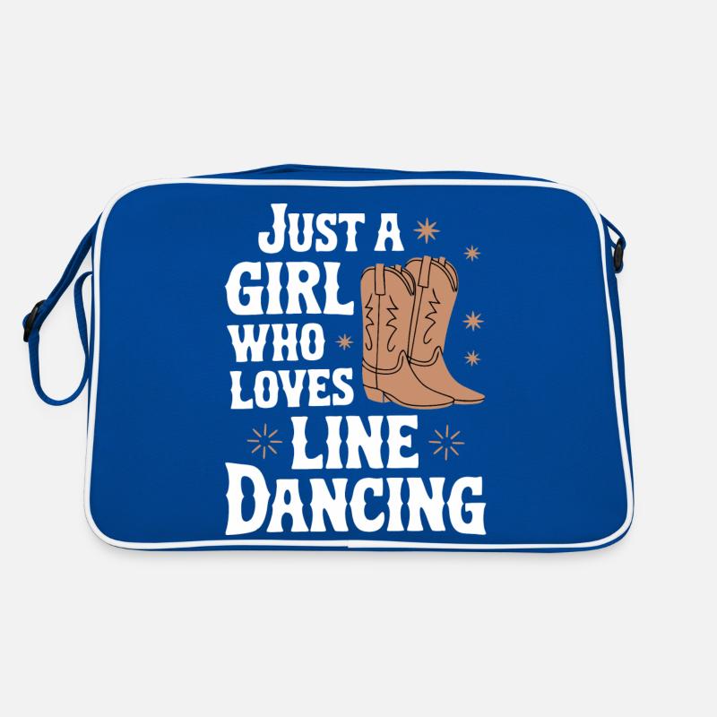 Line Dancing Tanzen Tänzer Retro Tasche