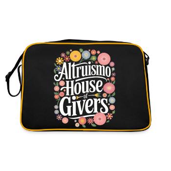 Altruismo Selfless Giving Giving School Spirit - Retro Bag - black/gold - Back