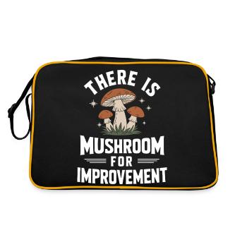 Mushroom Mushrooms Funghi Mushroom - Retro Bag - black/gold - Back