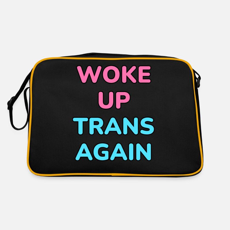 Woke up trans again - trans pride Retro Bag