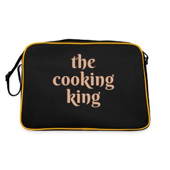 Le dicton Cooking King - Sac Retro - noir/or - Dos