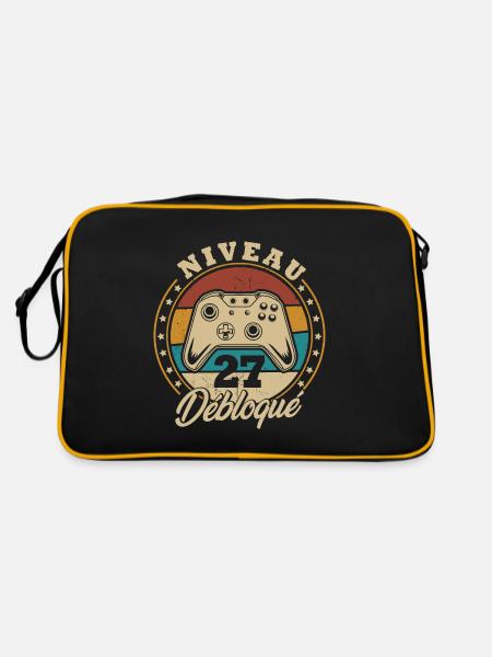 Niveau 27 débloque - Sac Retro - noir/or - Dos