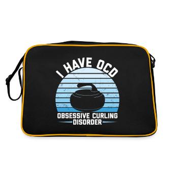 Curling - Retro Tasche - Schwarz/Gold - Hinten