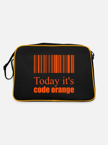Code orange - Retro Bag - black/gold - Back