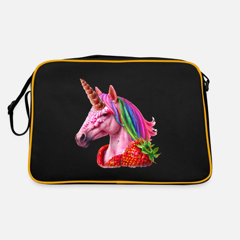 Conception de licorne fraise Sac Retro
