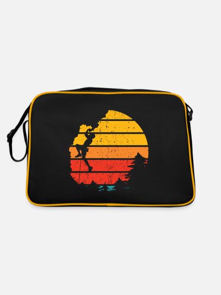 Vintage Trad Climbing Rock Climbing - Retro Bag - black/gold - Back