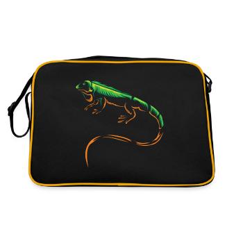 iguana - Retro Bag - black/gold - Back