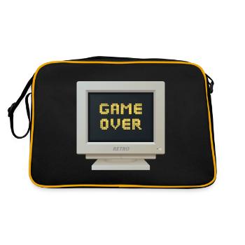 CRT Design - Game Over - Retro Bag - black/gold - Back