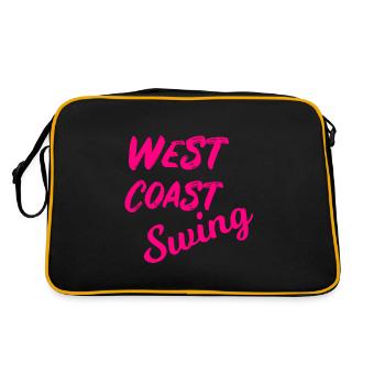 Danse West Coast Swing Pink WCS Danse Danse - Sac Retro - noir/or - Dos