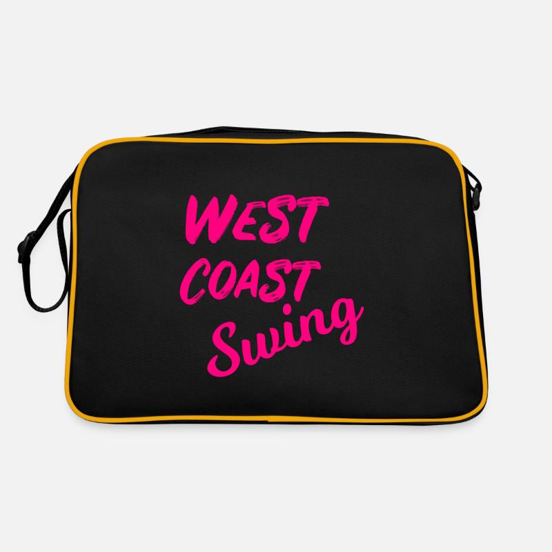 Danse West Coast Swing Pink WCS Danse Danse - Sac Retro - noir/or