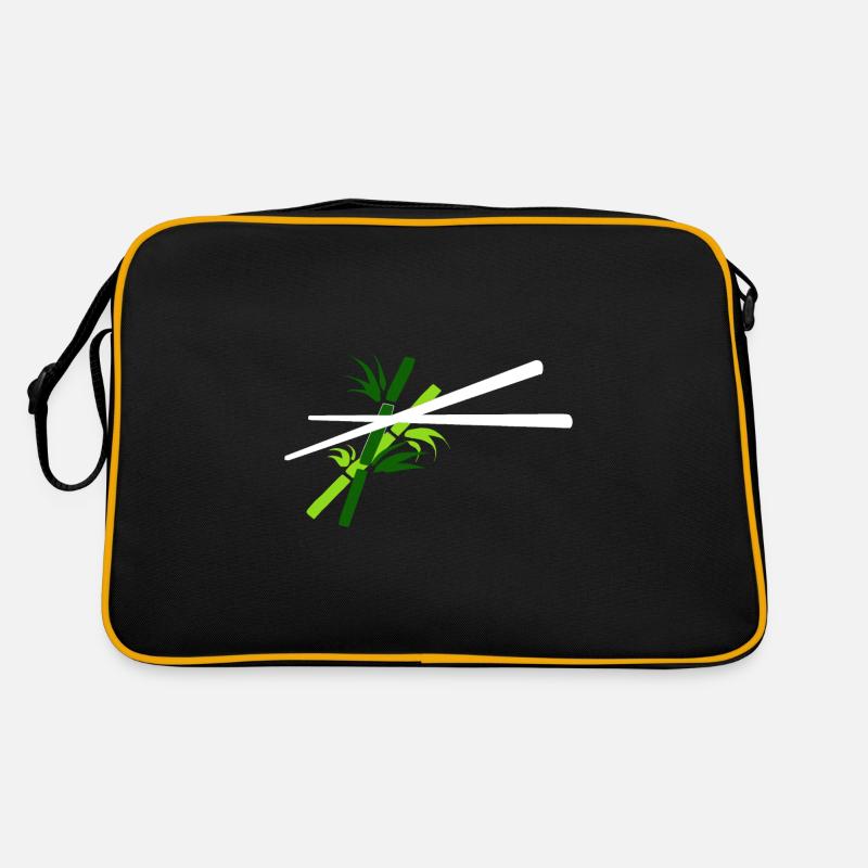 Chopsticks with bamboo background - chopsticks Retro Bag