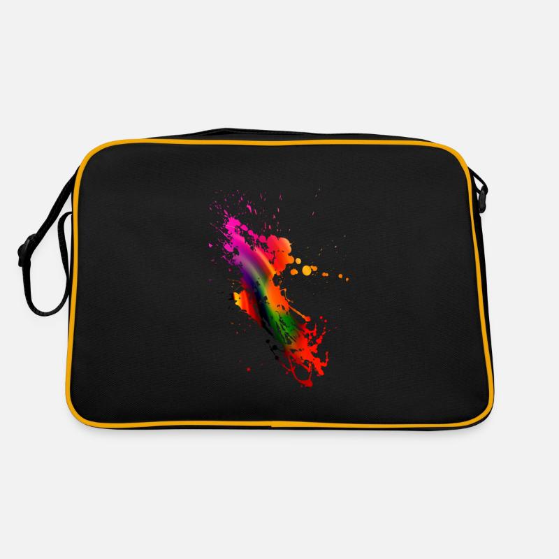 Colorsplash - bunter Farbklecks Retro Tasche