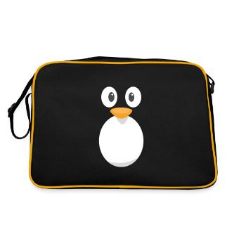 Costume de pingouin costume d'animal mignon pour les enfants - Sac Retro - noir/or - Dos
